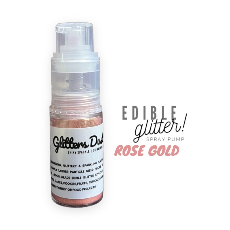 ROSE GOLD EDIBLE GLITTER SPRAY 100 FOOD GRADE Shopee Thailand
