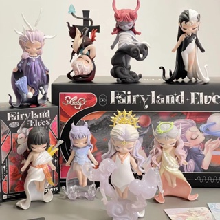 【ของแท้】ชุดกล่องสุ่ม ตุ๊กตาฟิกเกอร์ Sleep Fairyland Elves Series 52TOYS 8 แบบ