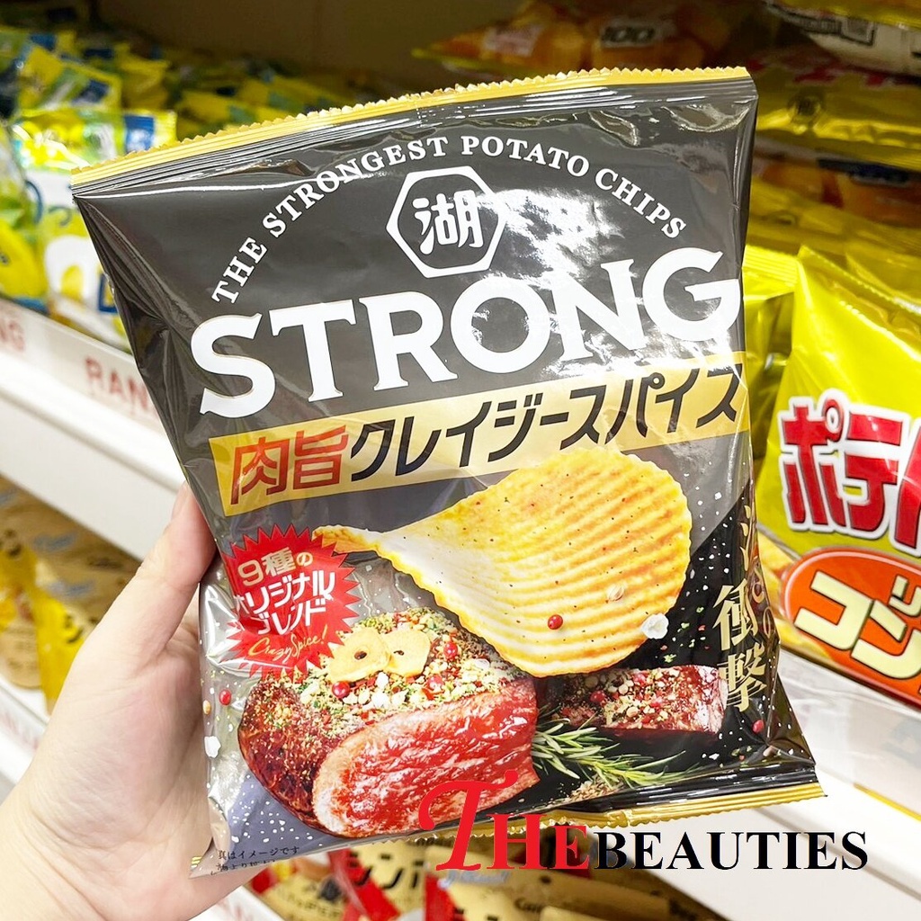 koikeya-strong-potato-crazy-spice-53-g-ขนมมันฝรั่งอบกรอบรสเนื้อย่าง-ผสมเครื่องเทศและสมุนไพร