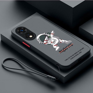 เคสโทรศัพท์มือถือแบบใส ผิวด้าน ลายนักบินอวกาศ NASA สีแคนดี้ สําหรับ OPPO Reno 8T 8Z 8 Pro 5G reno8T 5G