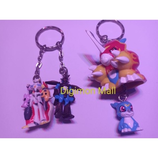 Digimon Omegamon Magnamon &amp; Flamedramon Veemon Keychain พวงกุญแจดิจิมอน