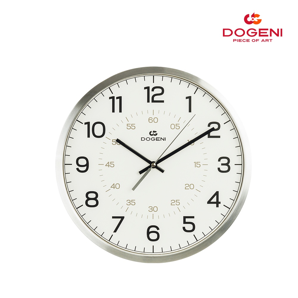 dogeni-นาฬิกาแขวน-รุ่น-wnm008sl-นาฬิกาแขวนผนัง-นาฬิกาติดผนัง-อลูมิเนียม-เข็มเดินเรียบ-ดีไซน์เรียบหรู