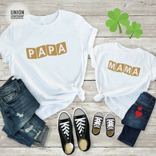 เสื้อครอบครัว สกรีน*PAPA&MAMA&BABY* #F004 ตัวละ_05