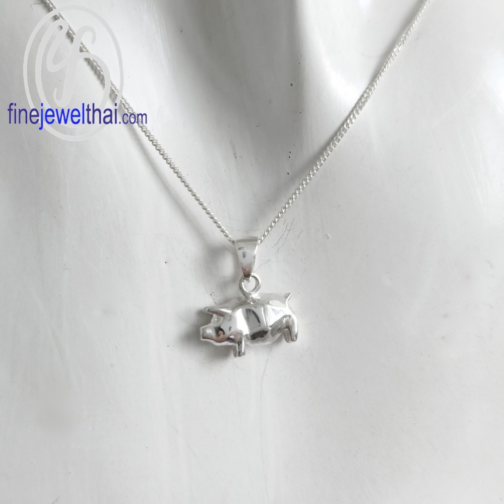 จี้เงินแท้-จี้นักษัตร-เงินแท้-ปีกุล-ปีหมู-finejewelthai-p119900