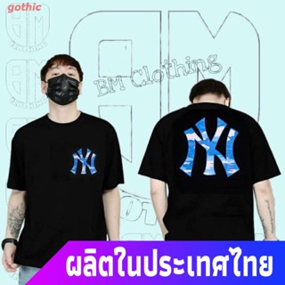 gothic เสื้อยืดผู้ชายและผู้หญิง เสื้อยืดพิมพ์ลาย NY NEW YORK YANKEES MLB NEW ERA ORIGINAL ORI แฟชั่น Unisex Short s_53