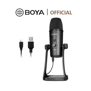 สินค้า Boya BY-PM700 ไมโครโฟนคอนเดนเซอร์ USB Type-C USB-A พร้อม 4 ลายขั้วโลก สําหรับ iPhone iPad แล็ปท็อป สมาร์ทโฟน คอมพิวเตอร์ PC Windows Podcast Streaming Gaming