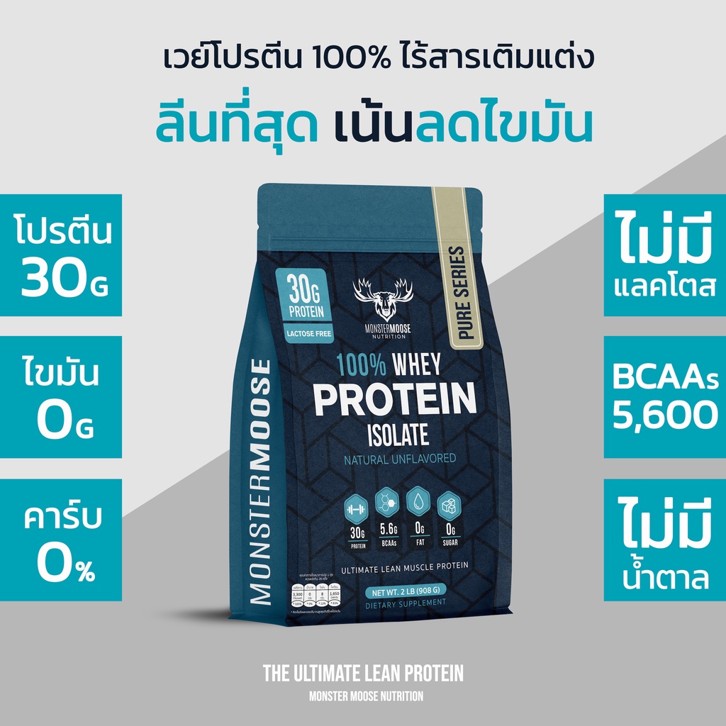 ภาพหน้าปกสินค้าThe ULTIMATE LEAN Protein - Monster Moose by Rocketeer - ลีนเวย์โปรตีน จากร้าน rocketeer.nutrition บน Shopee