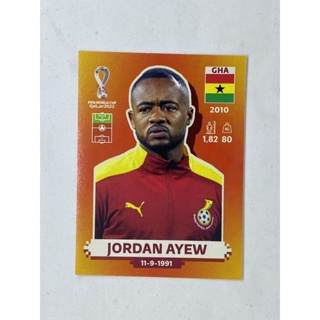 Ayew Partey สติ๊กเกอร์สะสม ฟุตบอลโลก Worldcup 2022 นักฟุตบอล Ghana ของสะสมทีมฟุตบอล นักเตะ กานา กาน่า