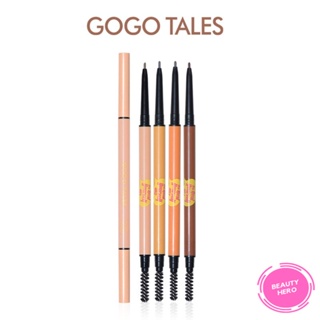 Gogo TALES ดินสอเขียนคิ้ว แบบสองหัว กันน้ํา กันเหงื่อ ทนทาน【Beauty】