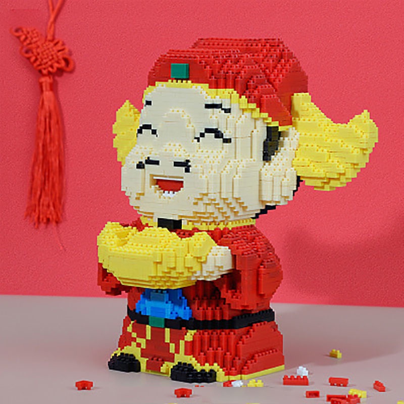 ของเล่นตัวต่อเลโก้-รูปเทศกาลเชิดสิงโต-เชิดสิงโต-เทศกาลคริสต์มาส-ขนาดเล็ก-สําหรับผู้ใหญ่-oqa6