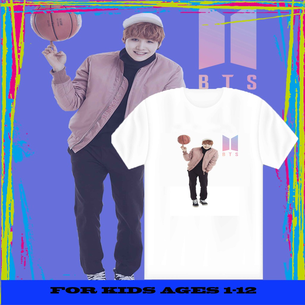 พร้อมส่ง-bts-graphic-design-t-shirt-for-kids