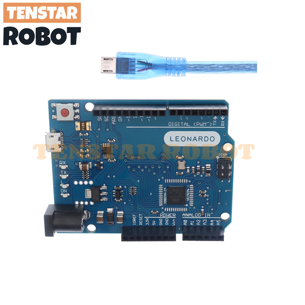 Leonardo R3 บอร์ดไมโครคอนโทรลเลอร์ Atmega32u4 พร้อมสายเคเบิล USB ...