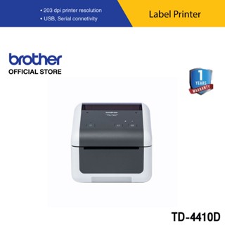 Brother TD-4410D เครื่องพิมพ์ฉลากระบบไดเร็ค เทอร์มอล (ประกันจะมีผลภายใน15วัน หลังจากที่ได้รับสินค้า)