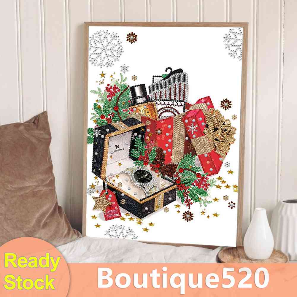 จัดส่งฟรี-ภาพวาดปักเพชร-แนวคริสต์มาส-5d-diy-boutique520-th