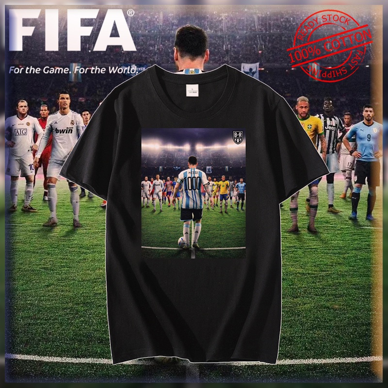 ฟุตบอลโลก-shirt-fifa-messi-เสื้อยืด-เมสซี่-1000-goal-อาร์เจนตินา-เสื้อที่ระลึก