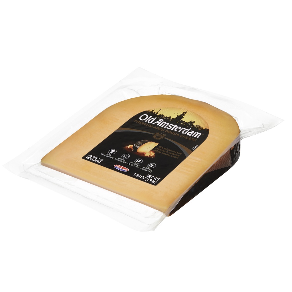 ภาพหน้าปกสินค้าโอลด์อัมส์เตอร์ดัม ชีส 150 กรัม - Old Amsterdam Cheese Wedge 150g