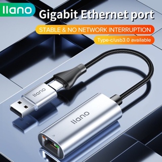 ภาพหน้าปกสินค้าLLano การ์ดเครือข่าย ความเร็วสูง 2 in 1 Network Adapter 100 /1000Mbps Type c to Ethernet lan RJ45 สําหรับแล็ปท็อป พีซี ที่เกี่ยวข้อง