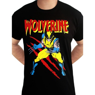 Hot Sale Wolverine Scratches Xmen Avengers Marvel Comics Black Mens Tshirt_01