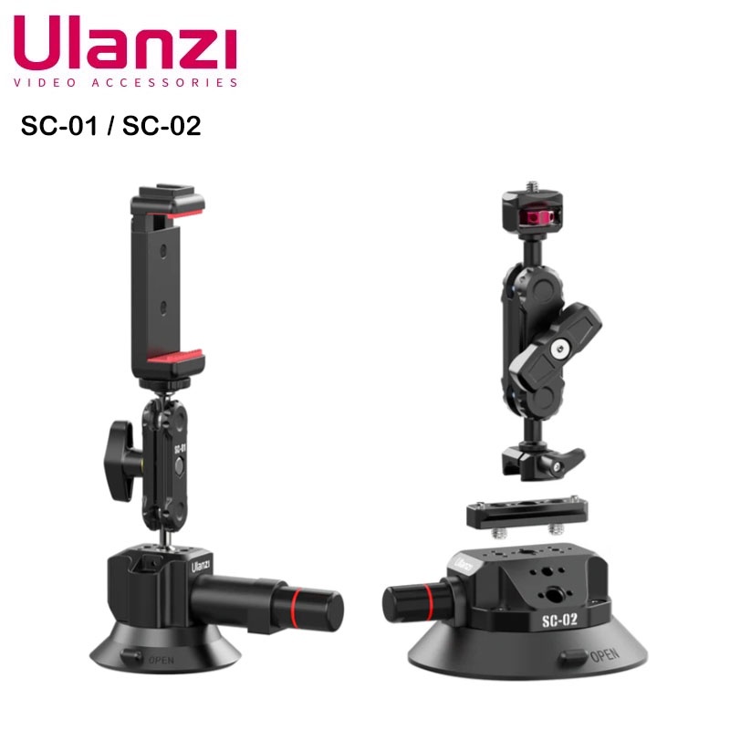 ulanzi-sc-01-sc-02-strong-suction-cup-mount-ขาตั้งกล้อง-ติดกระจก-ฝากระโปรงรถ-หมุน360องศา