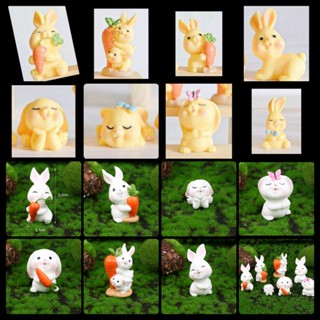 🐰(พร้อมส่งในไทย)🐰 ตุ๊กตาแต่งสวนกระต่ายตัวจิ๋ว ตุ๊กตาแต่งบ้าน ของสะสม พร็อพ ท็อปเปอร