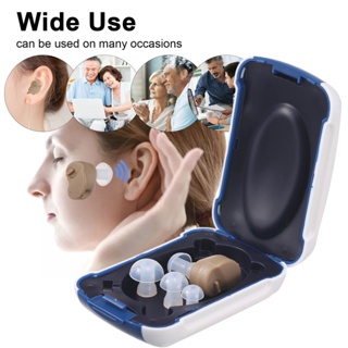 Hearing Aids with Storage Case Portable Sound Amplifier Battery Powered In Ear Hearing Enhancement Device for Adults Sen