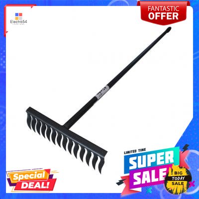 คราดเกลียวด้ามเหล็ก 14 ซี่ รุ่น R018TL สีดำ Spiral rake with steel ...