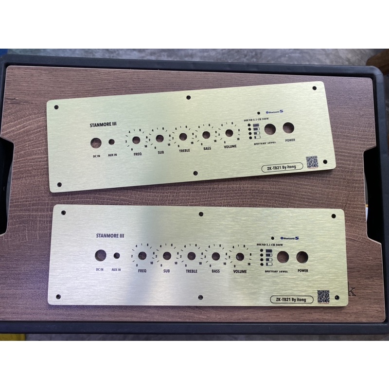 แผ่นเพลท ZK TB21 แบบย้ายวอลลุ่ม เช็คแบต สีทอง สำหรับลำโพงบลูทูธDiy ...