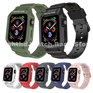 สายนาฬิกาข้อมือ TPU สําหรับ Apple Watch Series Ultra 8 7 6 SE 5 4 3 2 1 iWatch ขนาด 49 มม. 41 มม. 45 มม. 44 มม. 42 มม. 40 มม. 38 มม.