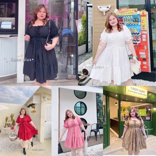 Plus size ชุดเดรสผ้าฝ้ายลินิน เดรสสไตล์สาวมินิมอล