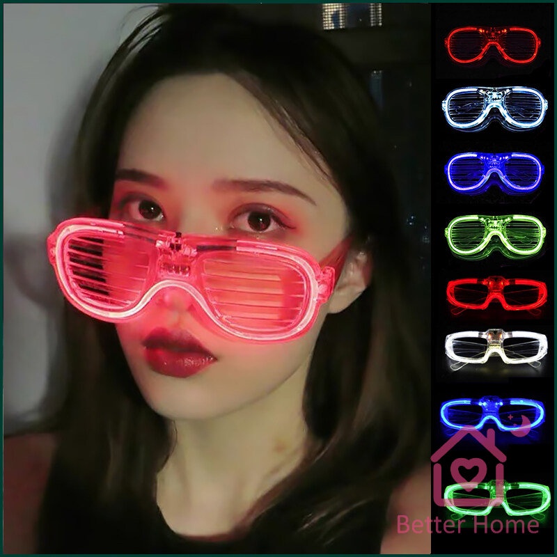 แว่นตาเรืองแสง-แว่นตาเรืองแสง-มีหลอดไฟ-led-แว่นตาเรืองแสง-คริสต์มาส-luminous-glasses