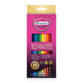 ดินสอสีไม้ Master Art แท่งยาว Premium Grade 12 สี จำนวน 1 ชุด