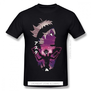 Men Comfort Black Clover Asta Anime T-Shirt Asta Clothes 100% Cotton Tees Harajuku TShirt_01
