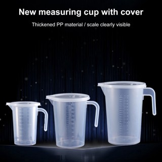 【AG】500ml/1000ml/2000ml Heat-resistant Measuring Cup Strong Toughness Plastic Clear Scale Portable Measuring Jug for