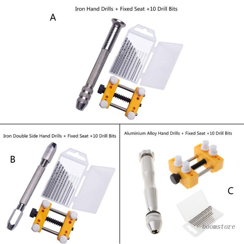 boom-ชุดเครื่องมือสว่านมือเจาะเครื่องประดับ-12-ชิ้น-พร้อมดอกสว่าน-10-ชิ้น-และตัวยึด-h