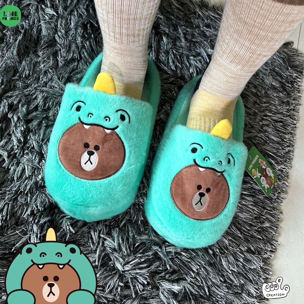 line-friends-jungle-slipper