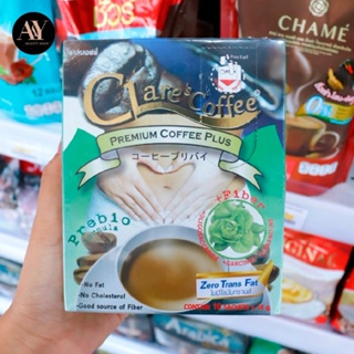 Clares Coffee Premium Coffee Plus สูตร Prebio ไม่มีไขมันทรานส์ (กล่องเขียว) 10 SACHETS*14g