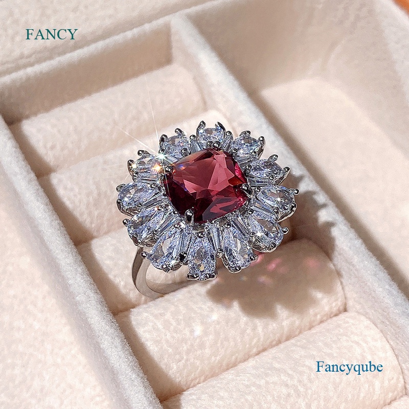 fancy-แหวนแต่งงาน-ประดับเพทาย-สีแดง-หรูหรา-ของขวัญวันครบรอบ-สําหรับผู้หญิง