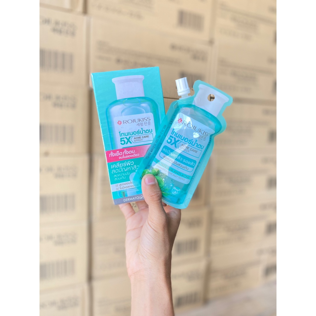 ซอง-40-ml-rojukiss-5x-toner-amp-essence-water-40-ml-โรจูคิส-5x-โทนเนอร์-แอนด์-เอสเซนส์-วอเตอร์