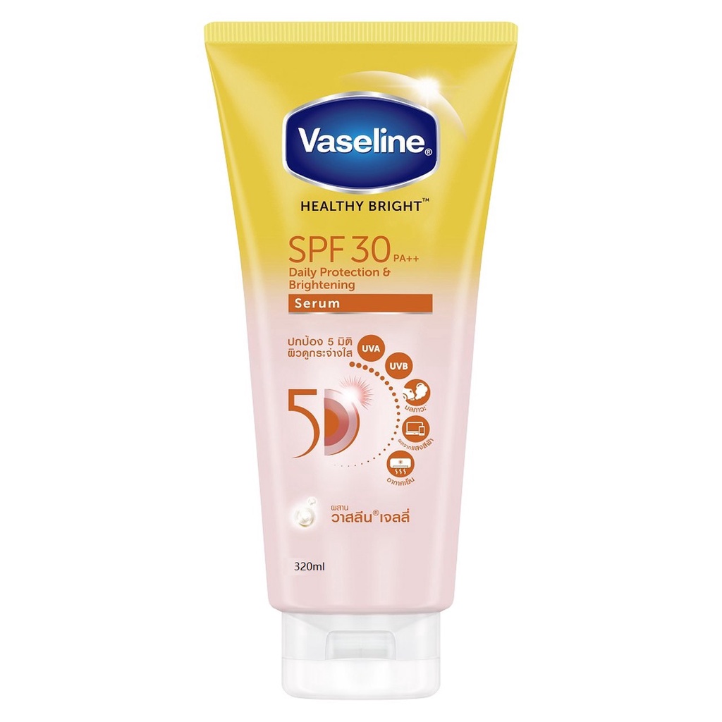 vaseline-วาสลีน-เฮลธี-ไบรท์-เอสพีเอฟ-30-พีเอ-ซัน-โพลูชั่น-โพรเทคชั่น-คอนเซ็นเทรด-ไบรเทนนิ่ง-เซรั่ม-320มล