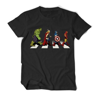 คำแนะนำยอดนิยม Disney Marvel Avengers Iron Man กัปตันอเมริกา Hulk Thor Graphic T เสื้อผู้ชายพิมพ์ฝ้าย O คอแขนสั้น t_07