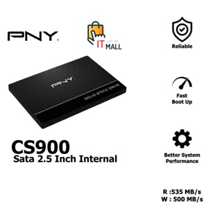 ภาพหน้าปกสินค้าPNY CS900 120GB 240GB 250GB 480GB 500GB Sata 2.5 Inch Internal รับประกัน 3 ปี ที่เกี่ยวข้อง