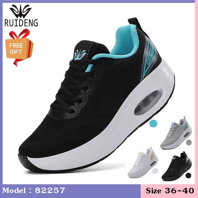 ruideng-82257-รองเท้าผ้าใบผู้หญิงเพื่อสุขภาพ-ความสูง-5-cm-น้ำหนักเบา-นุ่ม-ระบายอากาศได้ดี-มี-4-สี-ไซส์-36-40-มีพร้อมส่ง
