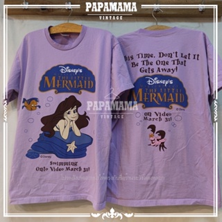 [ The Little Mermaid ] Disneys The Legendary Animation  เสื้อการ์ตูน ดิสนีย์  นางเงือก เสื้อวินเทจ papamama vintage