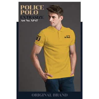 ภาพขนาดย่อของภาพหน้าปกสินค้าPolice Extrasize เสื้อยืด Polo ทรง Slim fit พอดีตัว ผุ้ชาย/ผู้หญิง ( XP47) จากร้าน policebrand บน Shopee
