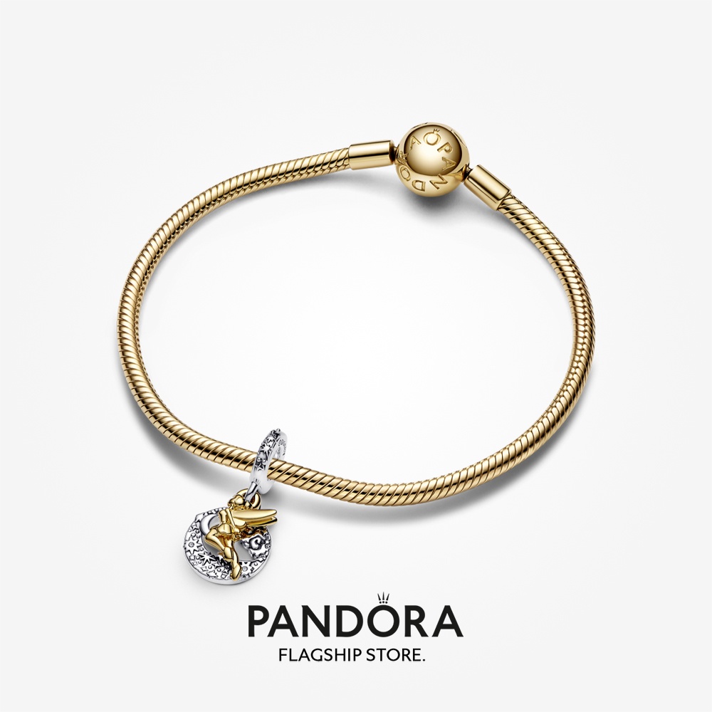 pandora-จี้กระดิ่งทิงเกอร์-ชุบทอง-14k-ลายดิสนีย์-ของขวัญวันหยุด-สําหรับผู้หญิง-p804