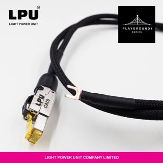 สินค้า LPU PLAYGROUND 1 Series RJ45 Ground for switch or Ethenet rounter หัว Alloy สายเป็น สายทองแดงเคลิอบเงินขนาด 2 sqmm