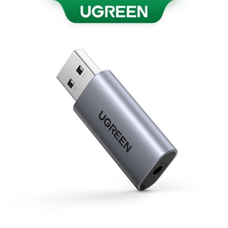 ภาพขนาดย่อของสินค้าUGREEN 2 in 1 อะแดปเตอร์การ์ดเสียงภายนอก แบบ USB