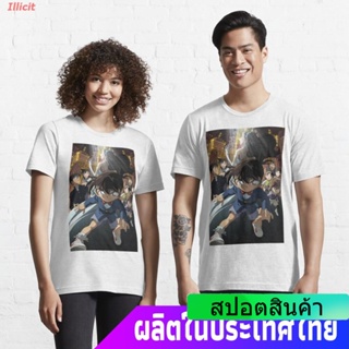 Illicit นักสืบโคนันเสื้อยืดแขนสั้น detective conan the fist of blue sapphire Essential T-Shirt Detective Conan Mens Wom