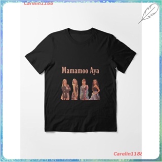 Korea Mamamoo Aya Essential T-Shirt ผู้หญิง ดพิมพ์ลาย เสื้อยืดผ้าฝ้าย คอกลม cotton ความนิยม sale Unisex_11