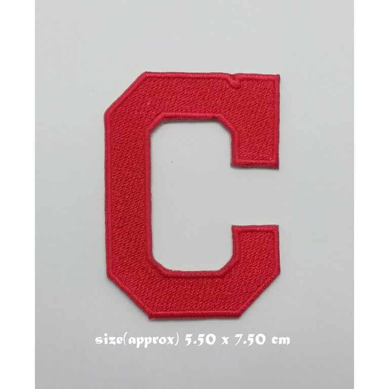 ตัวรีดติดเสื้อ-baseball-cleveland-indians-ตกแต่งเสื้อผ้า-แจ๊คเก็ต-embroidered-iron-on-patch-diy